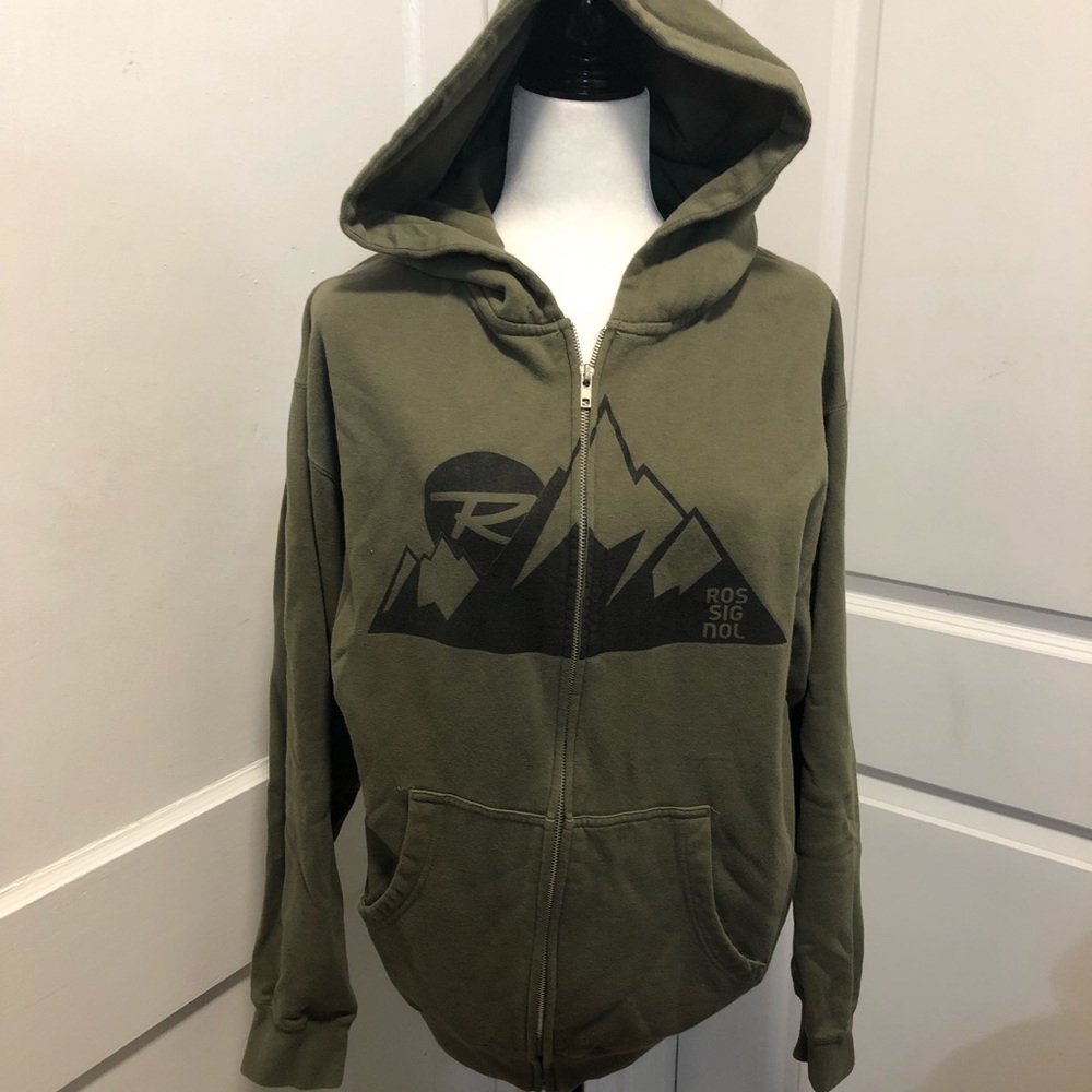 Rossignol winter snow ski full zipped hoodie size medium